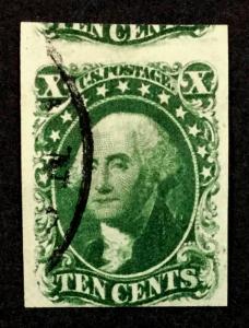 US #14 IMPERF USED $200 LOT #5710