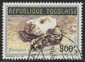 Togo #1599 (1992), postally used single, cat. $0.80