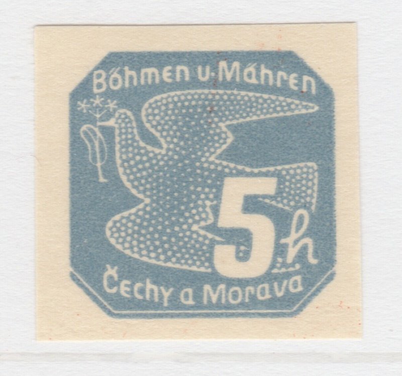 Czechoslovakia Ger. 1939 BOHEMIA AND MORAVIA 5h MNG A25P41F19236 Protectorate-