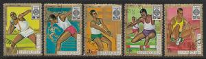 Burundi # C88-C92 - Olympic Games Mexico - set -  CTO