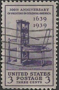 # 857 USED PRINTING TERCENTENARY