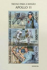 Guinea-Bissau - 2019 Apollo 11 Anniversary - 3 Stamp Sheet - GB190310b