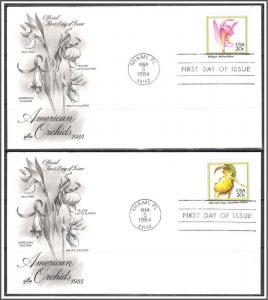 US #2076-2079 Orchids FDC