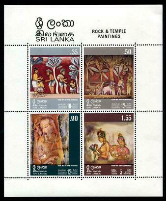 HERRICKSTAMP SRI LANKA Sc.# 481A Paintings S/S