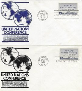 1945 FDC, #928, 5c United Nations Conference, Anderson (2)