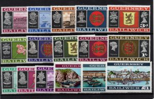 Guernsey 1969-70 MNH set to £1 SG13-28 WS36861