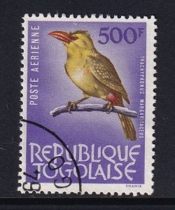 Togo   #C40   used 1964   birds  500fr