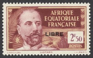 French Equitorial Africa Sc# 117 MH 1940-1941 2.50fr Overprint