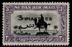 SUDAN GVI SG75, 3p on 3½p black & violet, LH MINT. Cat £48.