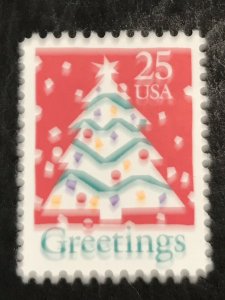 Scott# 2515- Greetings, Christmas Tree- MNH 1990