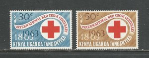 Kenya, Uganda, & Tanganyika Scott catalogue # 142-143 Unused HR