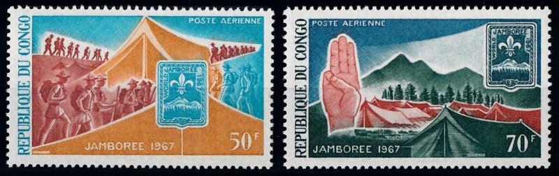 [66625] Congo Brazzaville 1967 Scouting  12th World Jamboree Idaho MNH