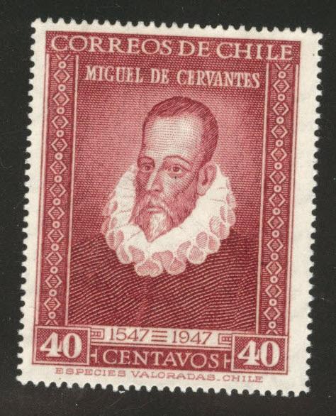 Chile Scott 250 MNH** 1947 Cervantes stamp