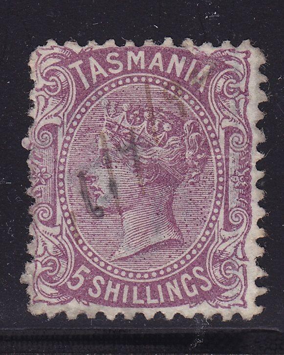 Tasmania Scott # 59 F-VF used neat cancel nice color scv $ 240 ! see pic !