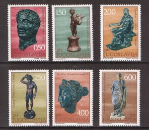 Yugoslavia   #1074-1079  MNH  1971  antique bronzes