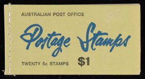 AUSTRALIA 1967 QEII $1 booklet. MNH **. SG SB41ab cat £65. Pfr B122CeT cat $130.