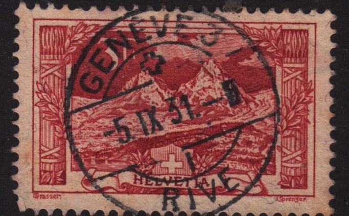 Switzerland 182 The Mythen 1918