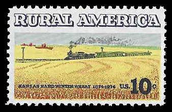 PCBstamps   US #1506 10c Rural American - Wheat, MNH, (27)