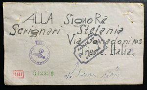 1943 USA Italian Prisoner Of War POW camp Letter Cover to Italy Scrignari