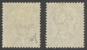 Tobago 1891 1/2d & 2 1/2d on 4d Grey SG 30-31 Scott 26&30 LMM/MLH Cat £50($61)