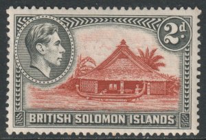 BSI Solomon Islands Scott 70 - SG63, 1939 George VI 2d MH*