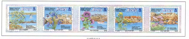 Jersey Sc 1092a-e 2003 Offshore Reefs stamp set used