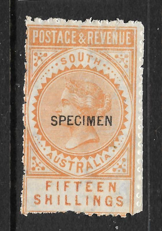 SOUTH AUSTRALIA 1886-96   15/-    QV  MNH  SPECIMEN  P11-12 1/2   SG 198as