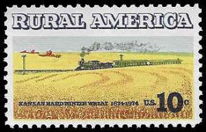 PCBstamps   US #1506 10c Rural American - Wheat, MNH, (14)