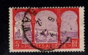 ALGERIA Scott 65 Used  5 Franc stamp