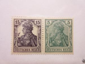 GERMANY  Zusammendrucke  Michel  W9aa  MINT HINGED  LotG2  Cat $360