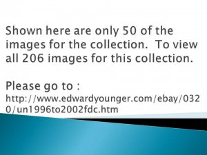 EDW1949SELL : U.N. Beautiful collection of all cachet unaddressed FDC 1996-2002