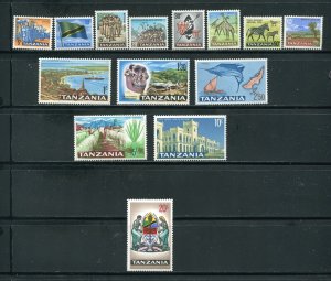 Tanzania 5-18 Complete Stamp Set MNH 1965