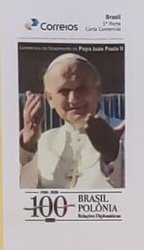 Brazil 2020 MNH Stamps Pope John Paul II 100 Years Poland Diplomatic Relations