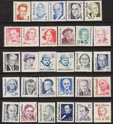 US Scott # 2168 - 2197 Great Americans 29 MNH Stamps