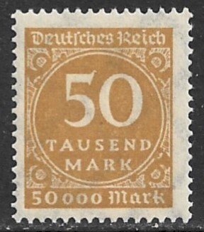 GERMANY 1923 50th m Bister Inflation Issue Sc 239 MNH