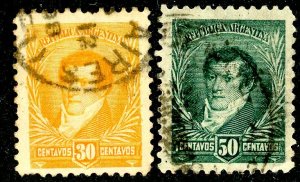 Argentina, Scott #115-16, Used