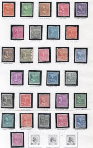 Scott# 803 - 831  unused  OG hinged  831 unused NO GUM  1938 Presidential Issue