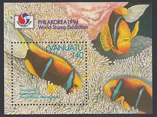 VANUATU 1994 Phila Korea souvenir sheet fine used x 5......................A275b