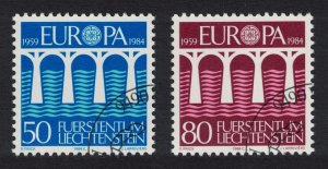 Liechtenstein Europa 25th Anniversary of EPT Conference 2v CTO 1984 CTO