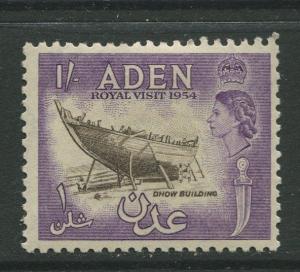 STAMP STATION PERTH Aden #62 - QEII Definitive Issue 1954  MLH  CV$0.65.