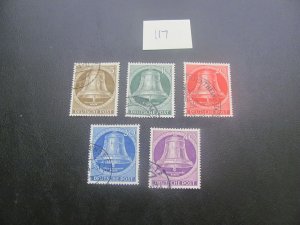 Germany Berlin 1953 USED MI.101-105 XF 50 EUROS  (117)
