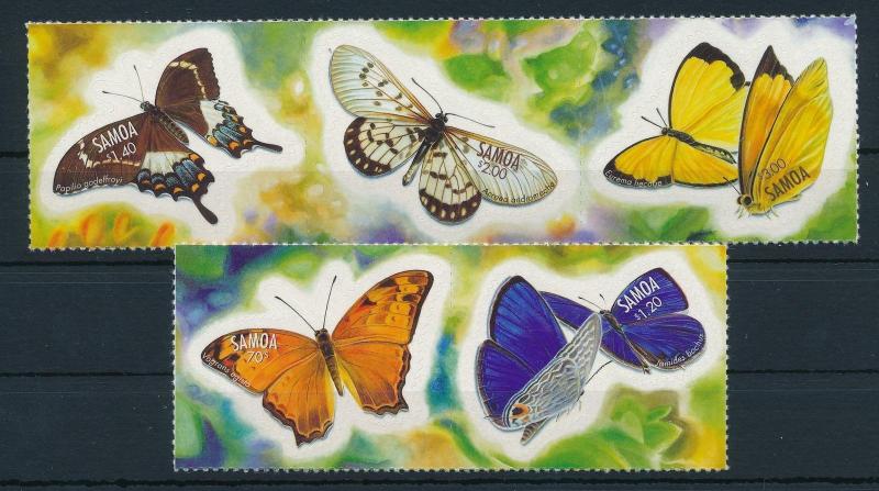 [26247] Samoa 2001  Butterflies MNH