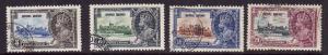 Hong Kong-Sc #147-50-used-1937 KGV Silver Jubilee set-Castles-