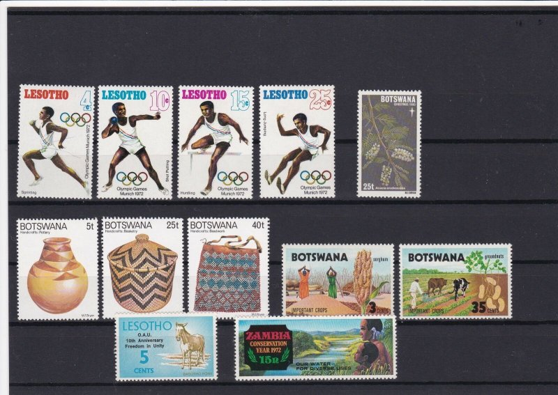 lesotho botswana mounted mint stamps ref 16342