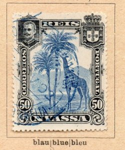 Nyassa 1901 Early Issue Fine Used 50r. NW-238422