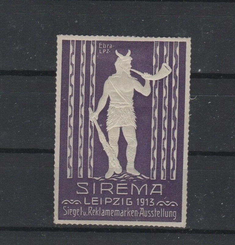 Germany - 1913 Leipzig SIREMA Advertising Stamps/Seals Exposition Stamp - MNH OG