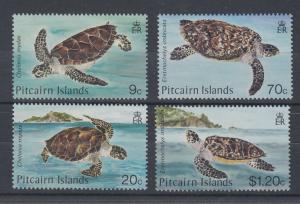 Pitcairn Islands 1986 Scott 266-269 Turtles MNH