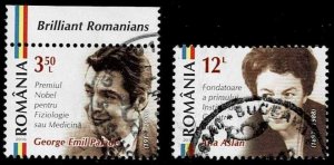 Romania 2016, Sc.#5772, 5779 used, Brilliant Romanians