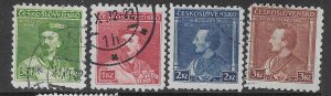 Czechoslovakia #187-190 Miroslav Tyrs (MLH) CV $1.20