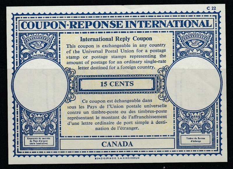 Kanada, 15 Cents Gutschein Response International, Ungebraucht